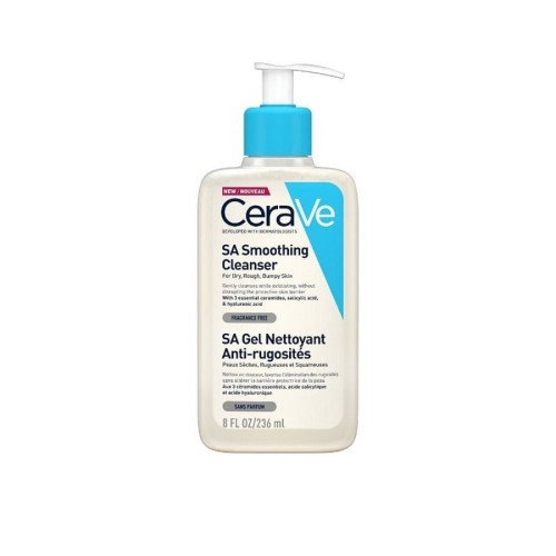 CeraVe SA Изглаждащ измиващ гел за суха и груба кожа 236 мл