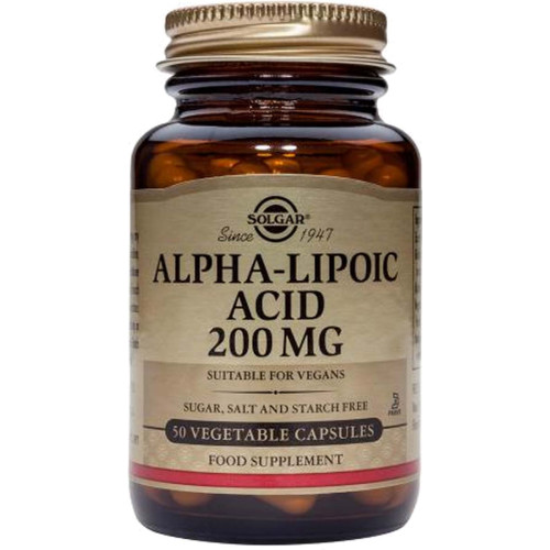 Solgar Alpha Lipoic Acid Алфа-липоева киселина 200 мг х50 капсули