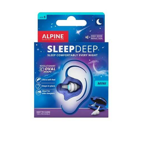 ALPINE Sleep Deep Mini Тапи за уши за по-добър сън, размер S х 1 чифт