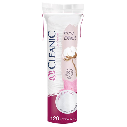 Cleanic Тампони за почистване на грим х120 бр