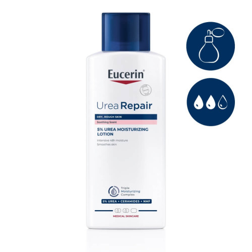 Eucerin Urea Repair Хидратиращ лосион за тяло с 5% урея с аромат 250 мл