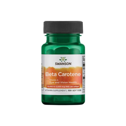 Swanson Beta-Carotene Витамин А 6 мг х100 капсули