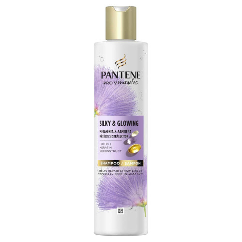 Pantene Pro-V Miracles Silky & Glowing Шампоан без сулфати с биотин и кератин 160 мл