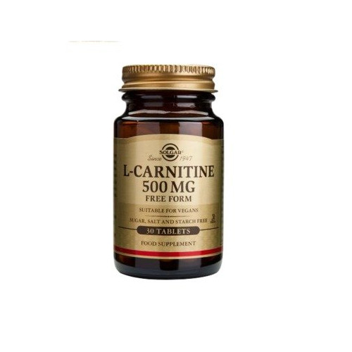 Solgar L-Carnitine Л-карнитин 500 мг х30 таблетки