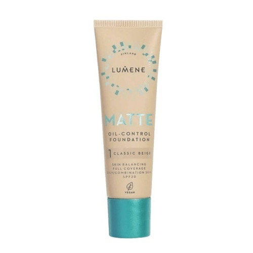LUMENE VEGAN MATTE Веган фон дьо тен SPF20 матиращ 1 Classic Beige 30 мл