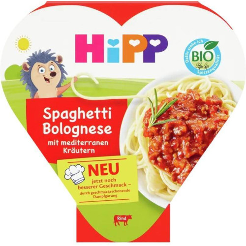 Hipp Био меню Спагети болонезе 12M+ 250 г