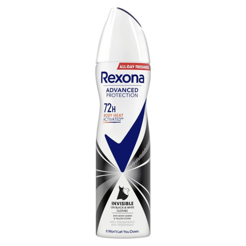 Rexona Advanced Protection Invisible Black & White Дезодорант против изпотяване за жени 150 мл