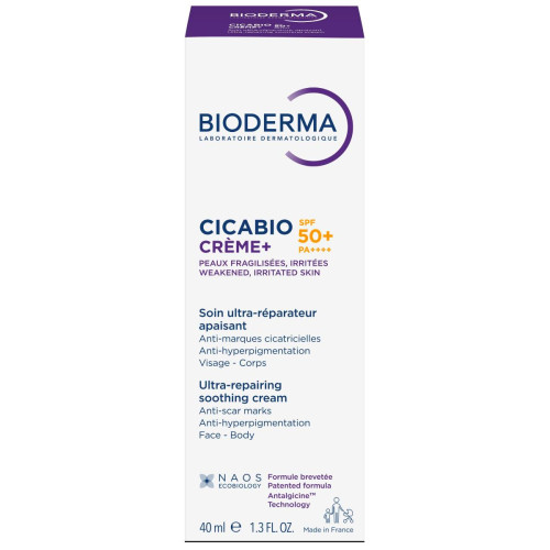 Bioderma Cicabio Creme+ Възстановяващ крем прoтив хиперпигментации SPF50+ 40 мл