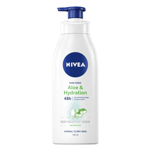 Nivea Aloe & Hydratation Хидратиращ лосион за тяло за нормална към суха кожа 400 мл