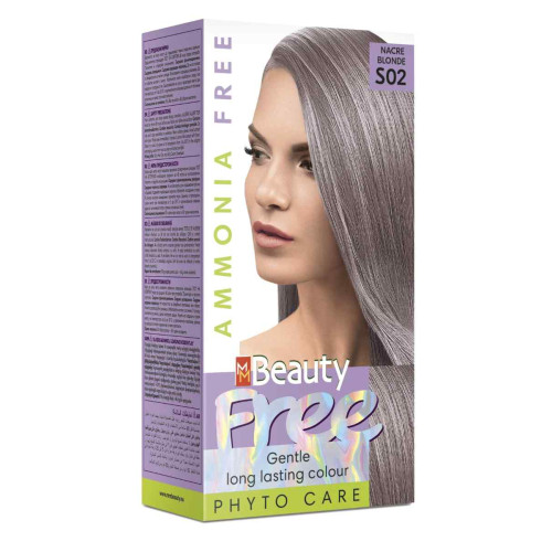 MM Beauty Ammonia Free Трайна фито боя за коса без амоняк, S02 Седефено рус