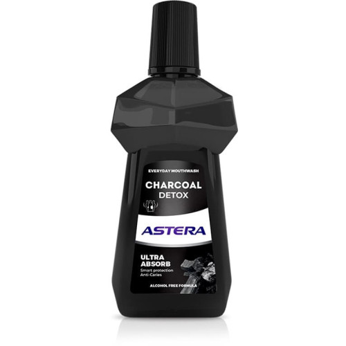 Astera Charcoal Detox Вода за уста с активен въглен 300 мл