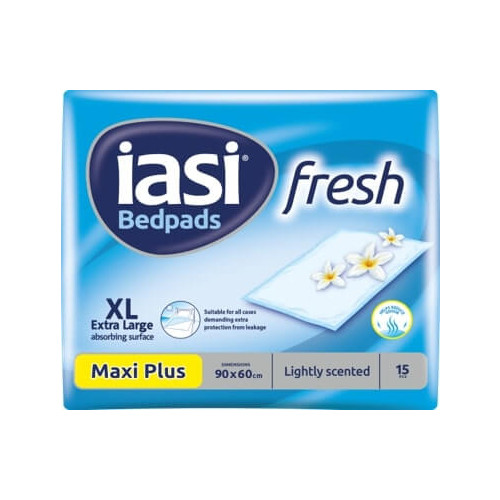 IASI Fresh Абсорбиращи чаршафи XL 60/90 см 15 бр