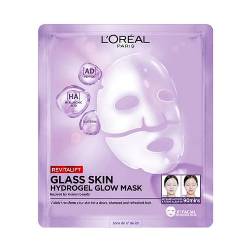 L'Oreal Revitalift Filler Glass Skin Хидрогелна маска за сияйна кожа 1 бр