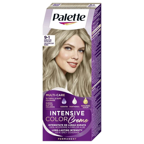 Palette Intensive Color Creme Tрайна крем-боя за коса 9-1 Cool Extra Light Blonde