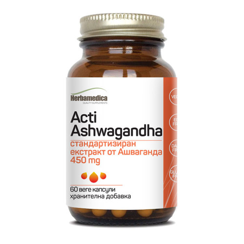 Herbamedica Acti Ashwagandha Акти Ашваганда 60 капсули