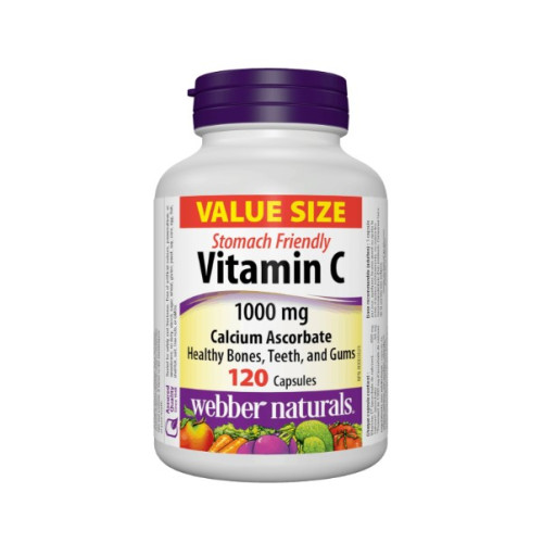 Webber Naturals Витамин С калциев аскорбат 1000 мг х 120 капсули