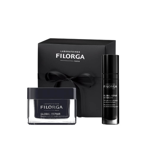 Filorga Global-Repair Мулти-ревитализиращ подхранващ балсам 50 мл + Filorga Global-Repair Intensive Възстановяващ Мулти-ревитилизиращ серум 30 мл Комплект