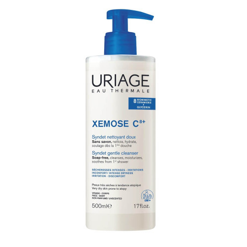 Uriage Xemose C8+ Syndet Нежен почистващ душ-крем 500 мл