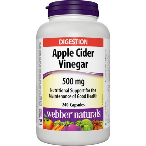 Webber Naturals Ябълков оцет 500 мг х 240 капсули