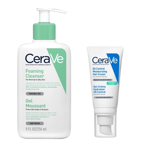 CeraVe Рутина за мазна и смесена кожа (почистване и хидратация)