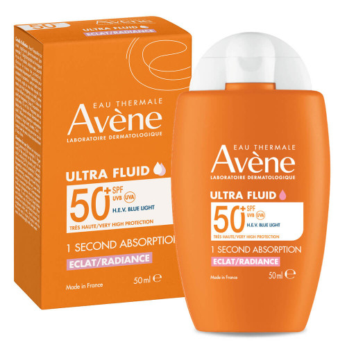 Аven Sun Слънцезащитен озаряващ ултра флуид SPF50+ 50 мл