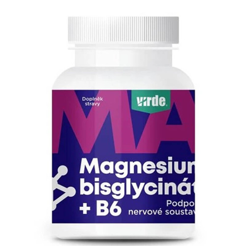 Virde Magnesium bisglycinat + B6 Магнезий (бисглицинат) + витамин В6 90 капсули