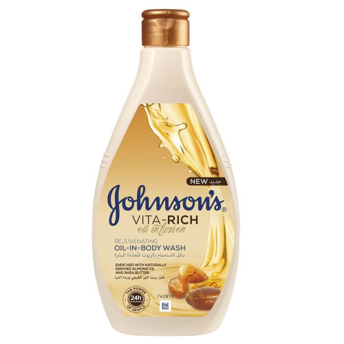Johnson's Vita-Rich душ гел с бадемово масло и карите 400 мл