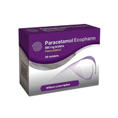 Paracetamol 500 мг x20 таблетки Ecopharm