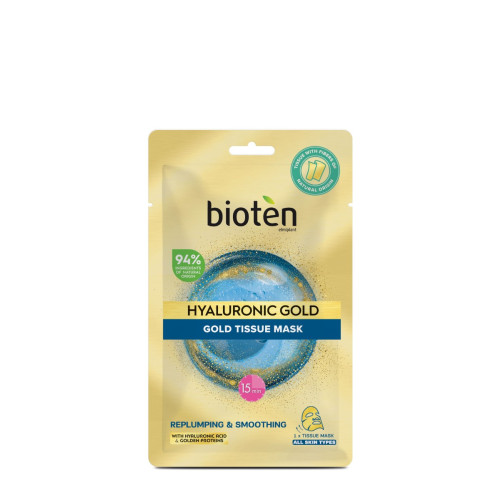 Bioten Hyaluronic Gold Лист маска за лице 25 мл