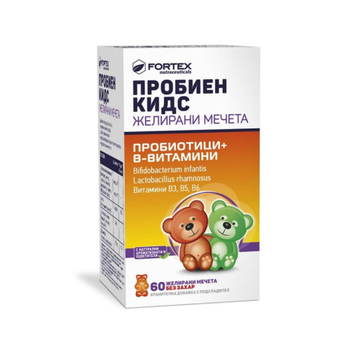Fortex Пробиен кидс Пробиотик за силен имунитет x 60 желирани мечета	 	