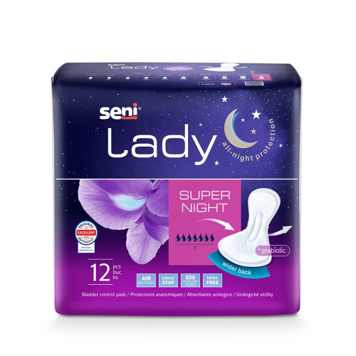 Seni Lady Super Night Урологични подложки за жени х 12 броя