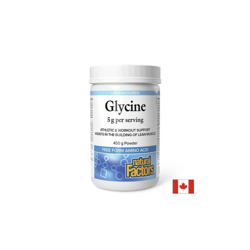 Natural Factors Glycine Глицин на прах 450 г