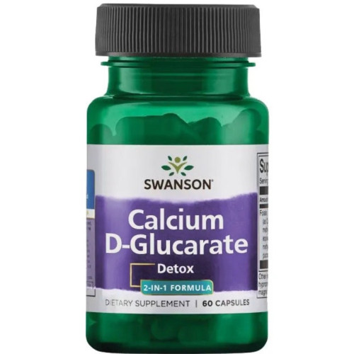 Swanson Calcium D-Glucarate Калциев Д-глюкарат с антиоксидантен ефект х60 капсули