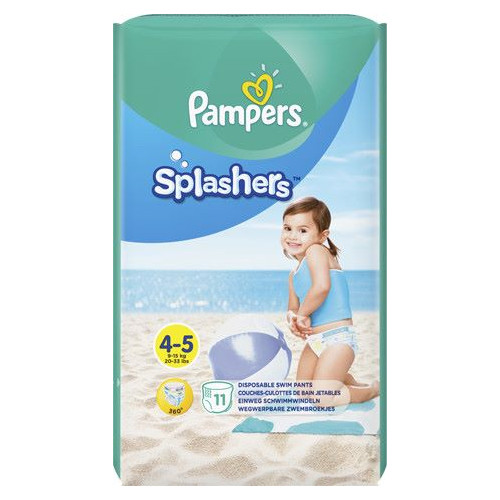 Пелени Pampers Splashers Бански гащички Размер 4-5 Maxi 11 бр