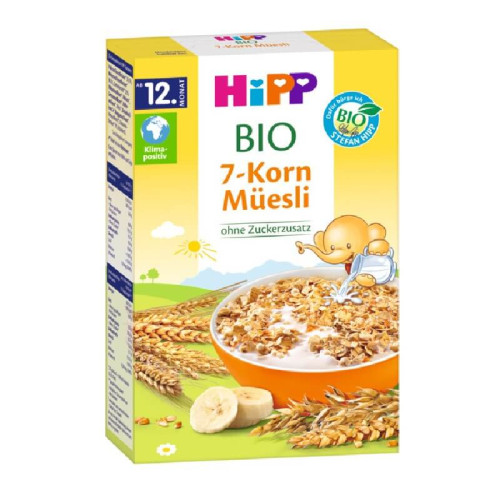 HiPP Bio 7-Korn Muesli Био мюсли 7 зърнени култури 12М+ 200 гр