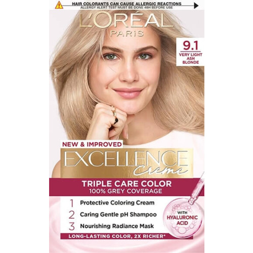 L’Oreal Excellence Creme Боя за коса 9.1 Very Light Ash Blonde