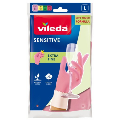 Vileda Sensitive Домакински ръкавици Размер L х 2 броя