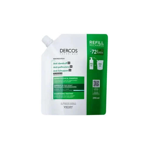 Vichy Dercos Anti-dandruff Шампоан против пърхот за нормален до мазен скалп 390 мл Пълнител