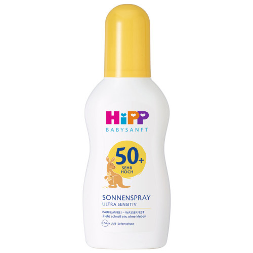 Hipp Baby Слънцезащитен спрей за бебета за чувствителна кожа SPF50+ 150 мл