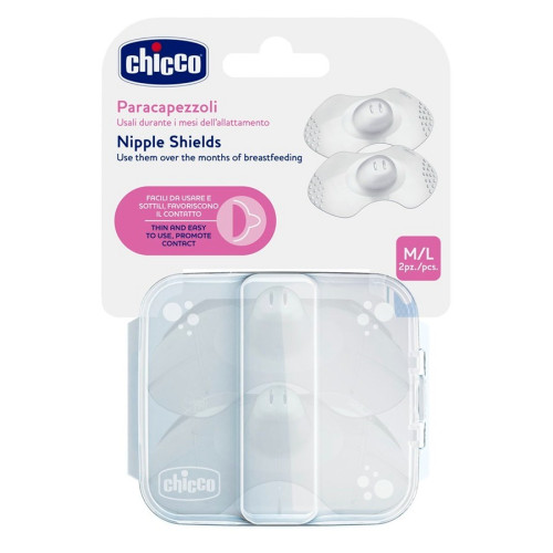 Chicco силиконови предпазители за зърна M-L 