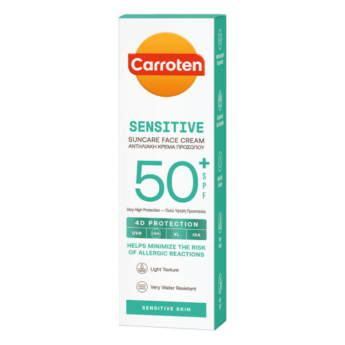 Carroten Sensitive Слънцезащитен крем за лице SPF50+ 50 мл