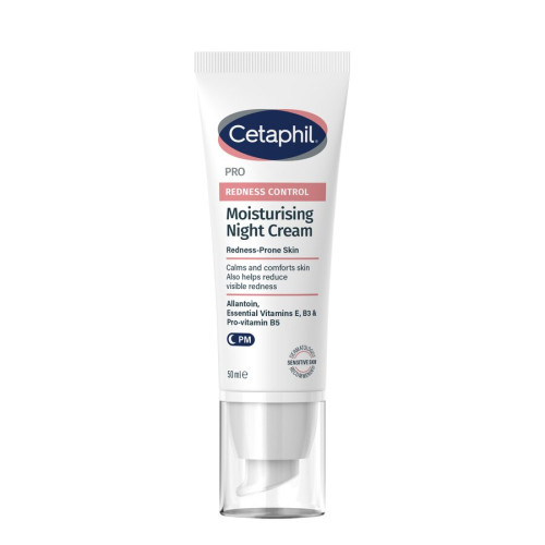 Cetaphil Redness-Prone Skin Хидратиращ нощен крем за лице за кожа, склонна към зачервявания 50 мл