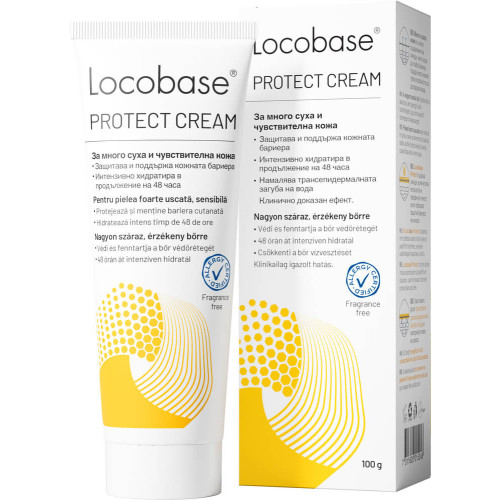 Locobase Protect Крем за суха и чувствителна кожа 100 г Astellas Pharma