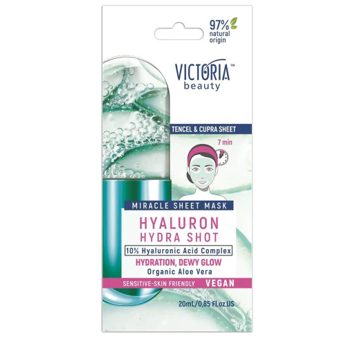 Victoria Beauty Hydra Shot Хиалурон лист-маска за лице 20 мл