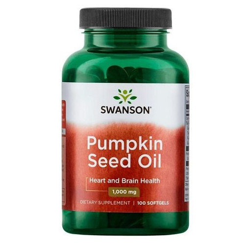 Swanson Pumpkin Seed Oil Тиквено семе 1000 мг х100 капсули