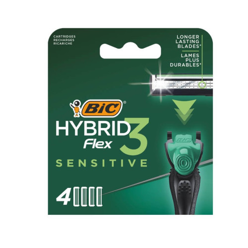 BIC Hybrid Flex 3 Sensitive Резервни ножчета 4 бр