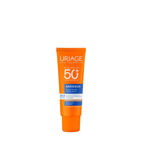 Uriage Bariesun Skin Shield Слънцезащитен тониран крем за лице SPF50+ 50 мл Златист нюанс