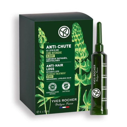 Yves Rocher Anti-Hair Loss Терапия против косопад 4 ампули x15 мл