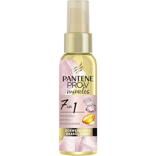 Pantene Pro-V Miracles 7in1 Олио за суха и увредена коса с рициново масло, биотин и розова вода 145 мл