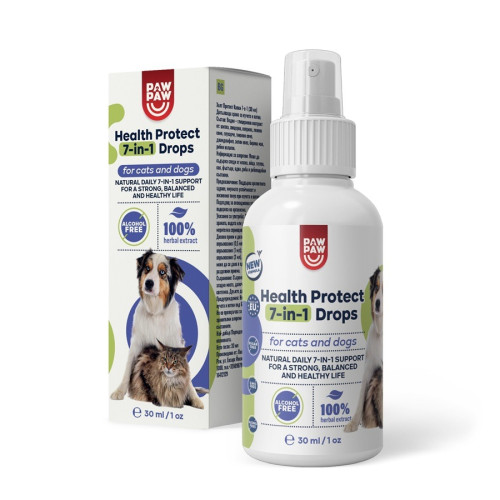 PAW2PAW Health Protect 7in1 Ежедневна грижа за кучета и котки капки 30 мл